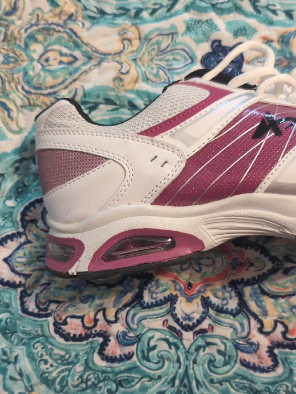 Athletech White and Pink Women's Athletic Sneakers